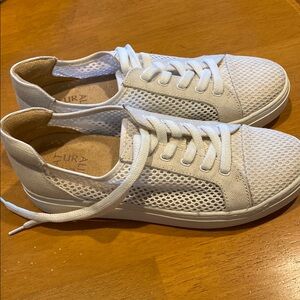 Naturalizer White Mesh Sneakers
